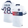 Camiseta de fútbol Paris Saint-Germain C. Soler 28 Segunda Equipación 23-24 - Hombre